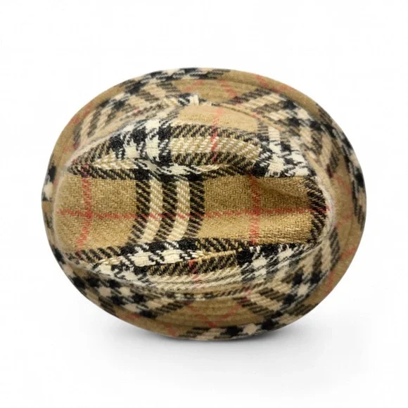 Burberry London Classic Vintage Bucket Hat Nova Check Plaid Hat – Size L– Women - Picture 10 of 16